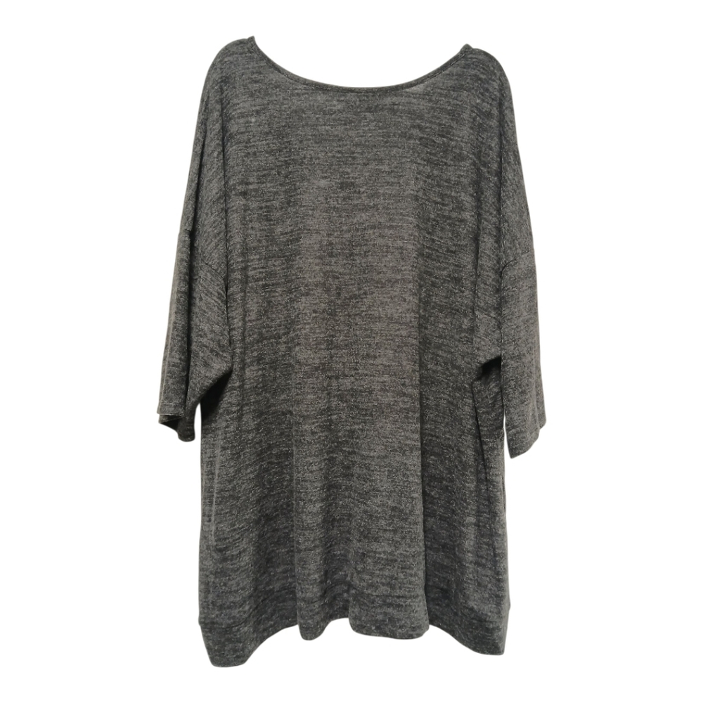 Torrid Heather Gray V-Neck Tunic Size 5-EUC - Picture 3 of 5